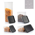 Bodum CANTEEN Set of 12 Storage Jars - Black Lid MegaBDM