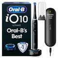 Oral-B iO10 Electric Toothbrush, Charging Travel Case, Oral-B's Best, 7 Modes, AI 3D Tracking, Sense Smart Charger, 3h Magnetic Fast Charger, Interactive Color Display, Cosmic Black MegaBDM