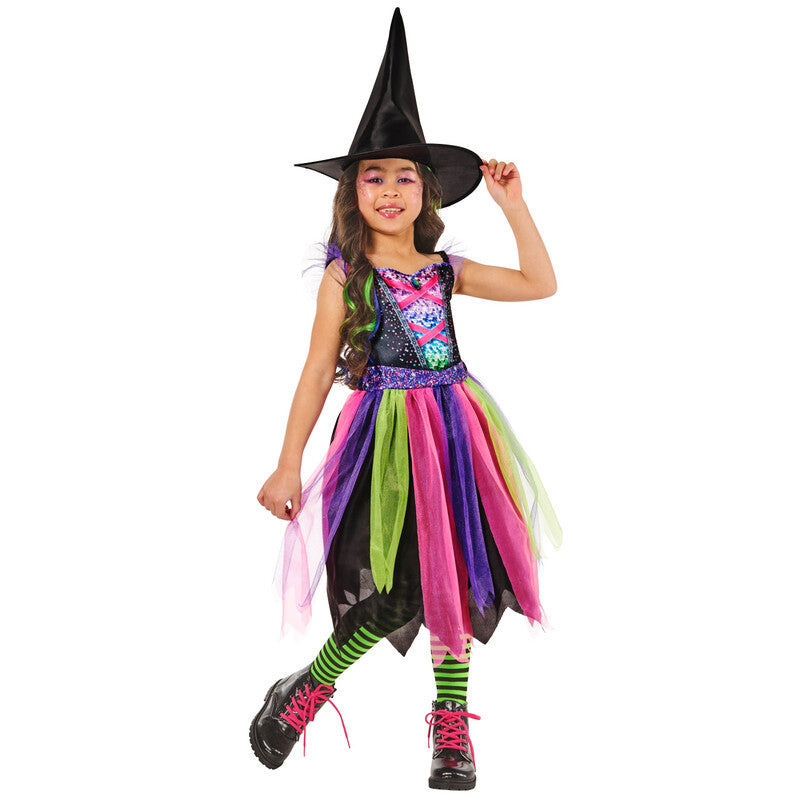 Rubies B078NFKBFB Bright Night Witch Halloween Dress-up Costume 3-4 Years MegaBDM