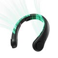 JISULIFE Portable Neck Fan Life 4, Neckbrace Bladeless, Hands Free, 5 Speeds, 5000mAh Rechargeable, Quiet, for Outdoor Indoor, Black MegaBDM