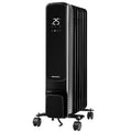 DAEWOO 1500W Oil Filled Radiator – 7-Fin, Adjustable Thermostat, 24 Hour Timer, Tip-Over & Overheat Protection – Black, HEA1976GE MegaBDM