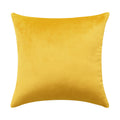 Deconovo Dutch Velvet Cushion Cover Yellow Color 50x50cm 1pc MegaBDM