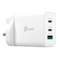 j5create 65W GaN USB-C 3-Port Charger, Compact and Compatible with MacBook Pro/Air, iPhone 16/15, iPad Pro/Air, Galaxy S24/S23, Steam Deck, Switch (JUP3365F) MegaBDM