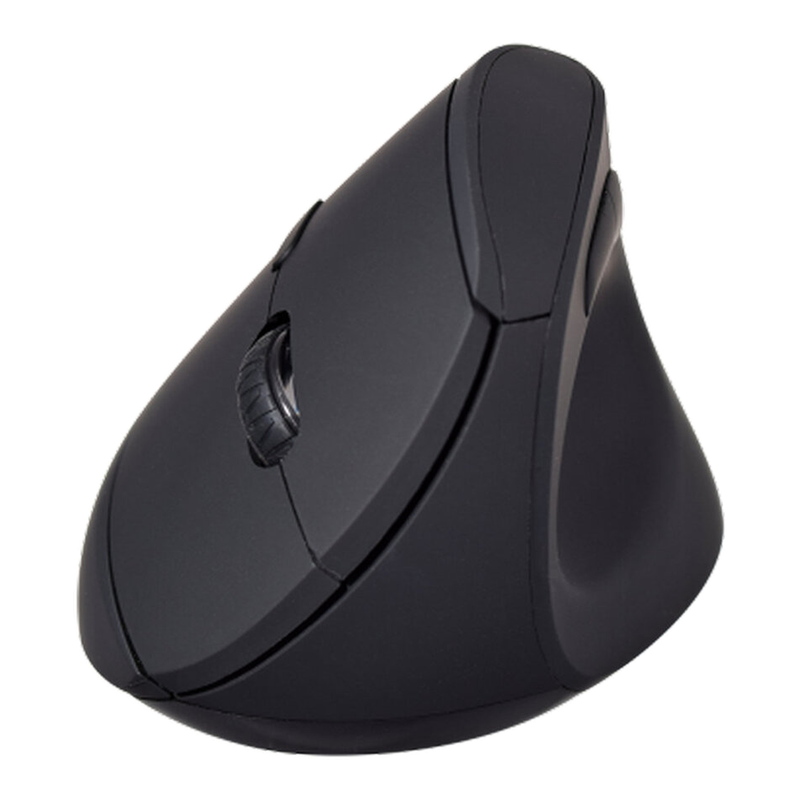 V7 MW500BT Bluetooth Vertical Ergonomic Mouse with 2.4GHz Dual-Mode, Natural Handshake Grip, 6-Buttons, and 1600 DPI Adjustable Sensor MegaBDM