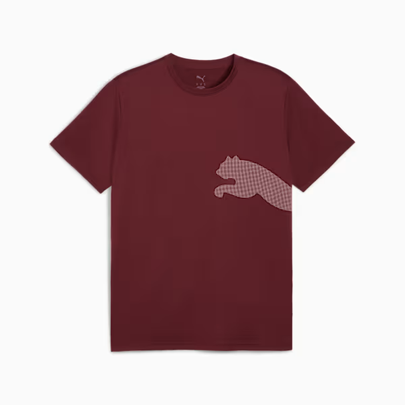 Puma Men's Tad Big Logo Tee - Ruby Shimmer MegaBDM