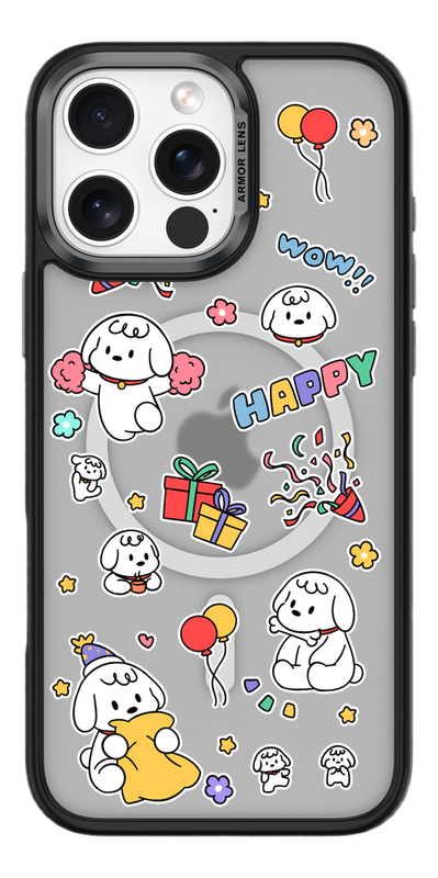 Comma Cultural Series Magnetic Phone Case - iPhone 16 Pro Max - Happy Dog MegaBDM