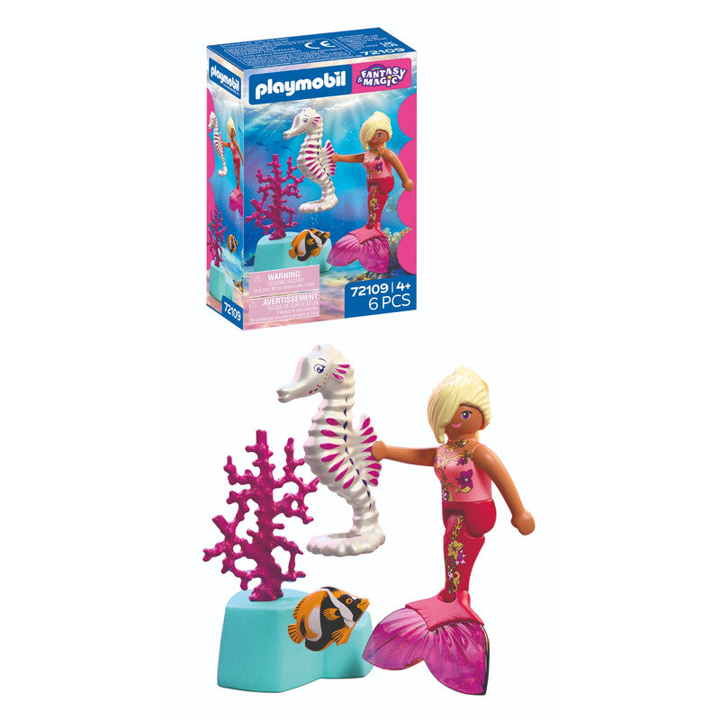 PLAYMOBIL 72109 Mermaid with Seahorse MegaBDM