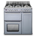 DeLonghi D3VR 908-DF/SLATE 90cm Dual Fuel Range Cooker, Slate Grey, A Rated MegaBDM