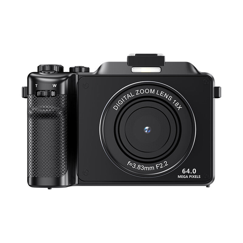 Komery X9 4K 64MP Autofoucs Vlogging Camera with 18X Digital Zoom, Compact Digital Camera with Flash Light & Anti-Shake, Photography Camera for Teenagers Beginners-Black MegaBDM