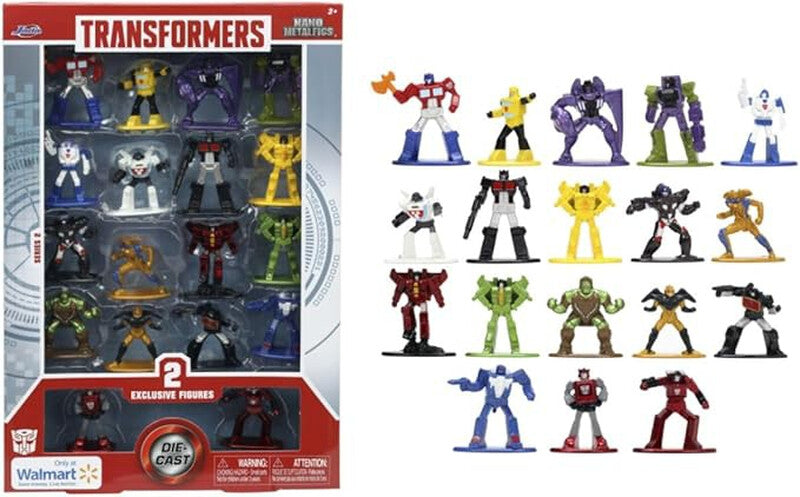 Jada 1.65inch Transformers Diecast Nano MetalFigs 18 Pack MegaBDM