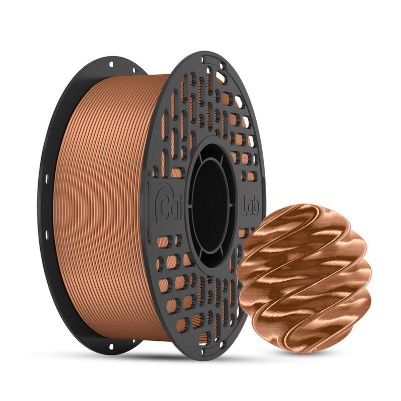 CAILAB PLA Silk 3D Printer Filament, Single Color - Brown Copper MegaBDM