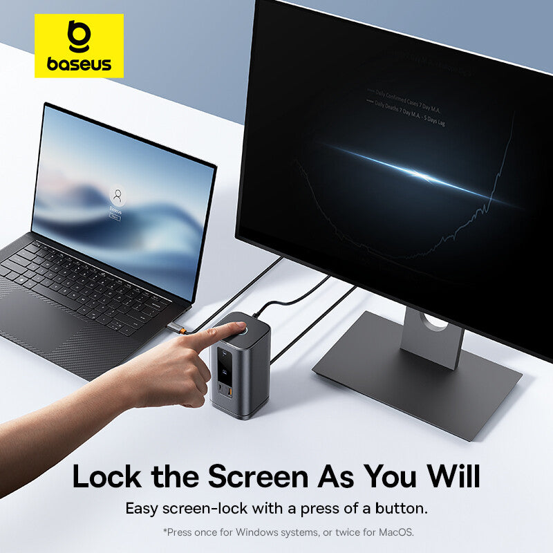 Baseus Wisdom Series 11-in-1 (WIN) Workstation Space Gray MegaBDM