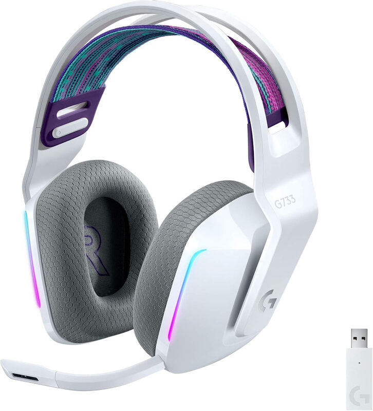 Logitech G G733 Lightspeed Wireless Gaming Headset - White MegaBDM