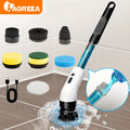 Iagreea Electric Spin Scrubber, Liquid Storage Design, Perfect for Cleaning + 7 Heads Replacement MegaBDM