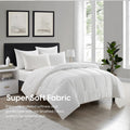 Meeallhome Tie Quilted All-Season Comforter, 200*200 cm, White MegaBDM