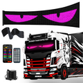 Quplavo 16x192 Flexible RGB LED Devil Eye Truck Display, App & Remote Control, IP65 Waterproof USB Matrix Sign for Windscreen MegaBDM