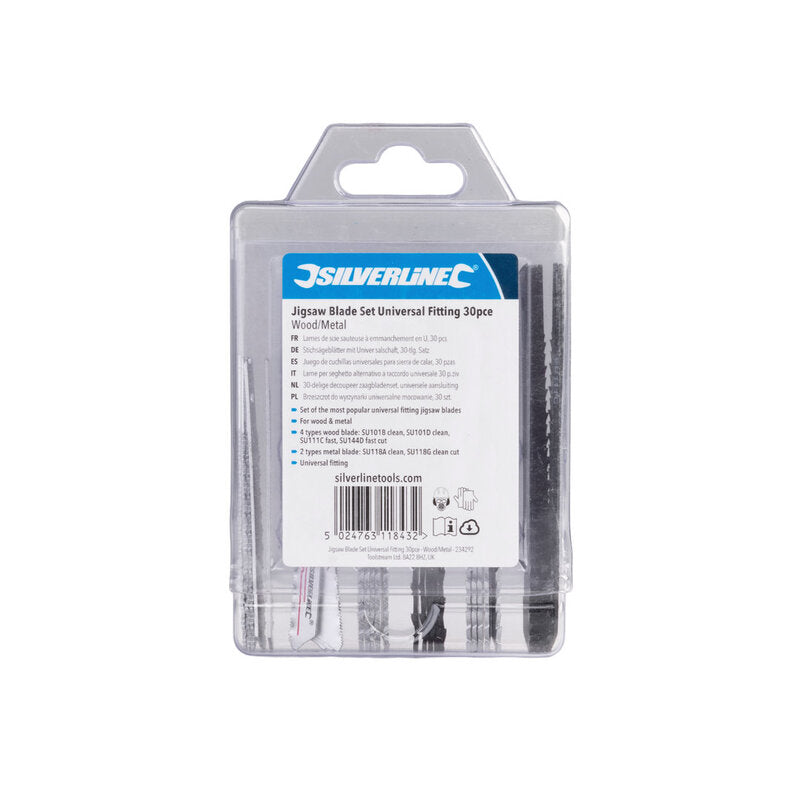 Silverline Jigsaw Blade Set Universal Fitting 30pce MegaBDM