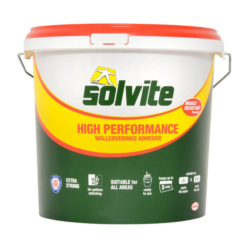 Solvite High Performance Ready Mixed Wallpaper Paste 4.5kg MegaBDM