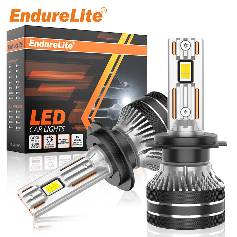 ENdureLite 9006/HB4 LED Light Bulbs, 20,000LM 300% Brighter 6000K White, Efficient Cooling System, CANbus Ready No Flicker, Pack of 2 MegaBDM