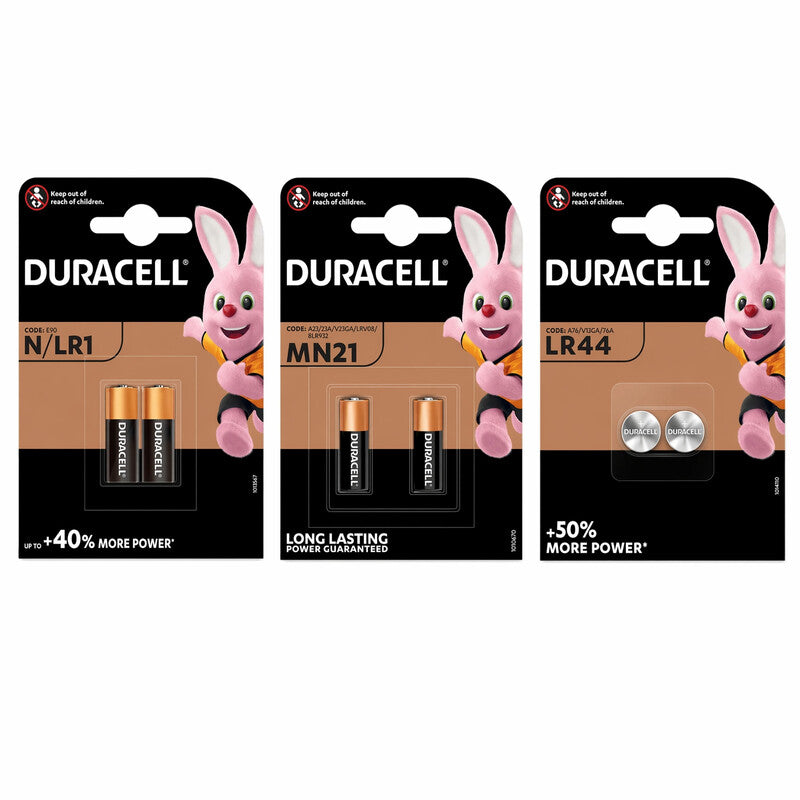 Duracell Small Device Battery Kit – LR44 + MN21 + LR1 MegaBDM
