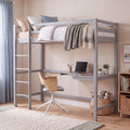 Vida Designs Bunk Bed With Desk Sydney Grey MegaBDM