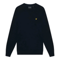 Lyle & Scott Cotton Merino Crew Neck Jumper - Dark Navy MegaBDM