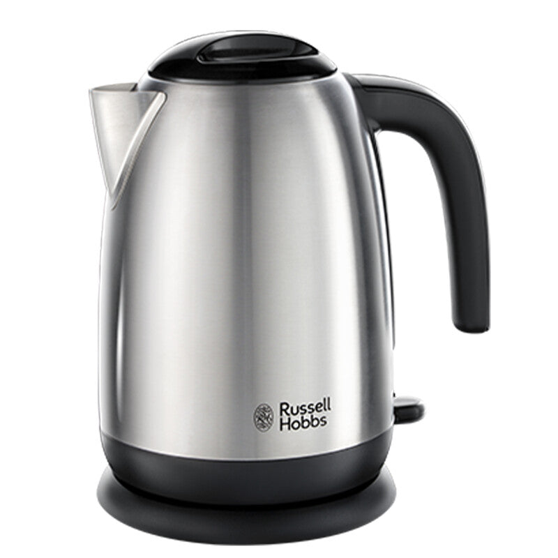 Russell Hobbs Classics Kettle, Rapid Boil, 1.7L, Brushed Stainless Steel - 23910 MegaBDM