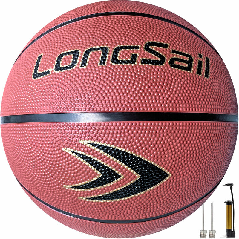High-Quality Rubber Basketball (27.5") Size 5# Reddish Brown MegaBDM