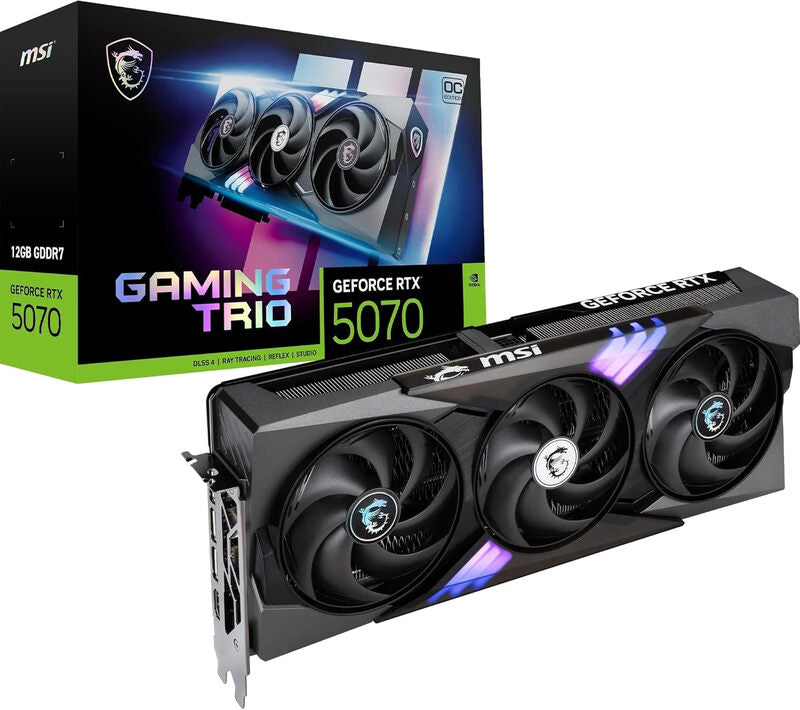 MSI GeForce RTX 5070 12G GAMING TRIO OC Graphics Card MegaBDM