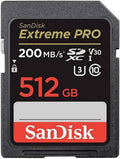 SANDISK Extreme PRO 512GB SDXC Memory Card MegaBDM