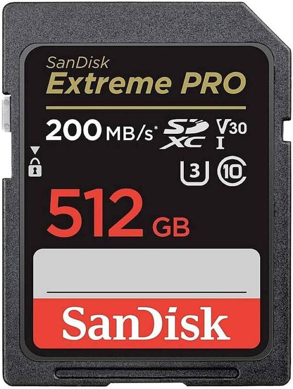 SANDISK Extreme PRO 512GB SDXC Memory Card MegaBDM