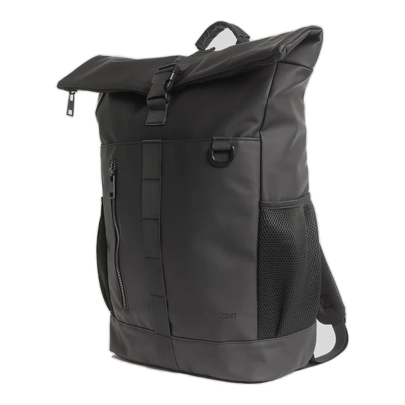 Lyle & Scott Water Resistant Rolltop Backpack - Jet Black MegaBDM