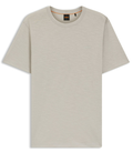 BOSS Cotton Jersey T-Shirt with a Twill Patch - Light Grey MegaBDM