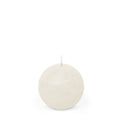 Spaas Ball Candle Rustic Unscented White D:8xH:8cm MegaBDM