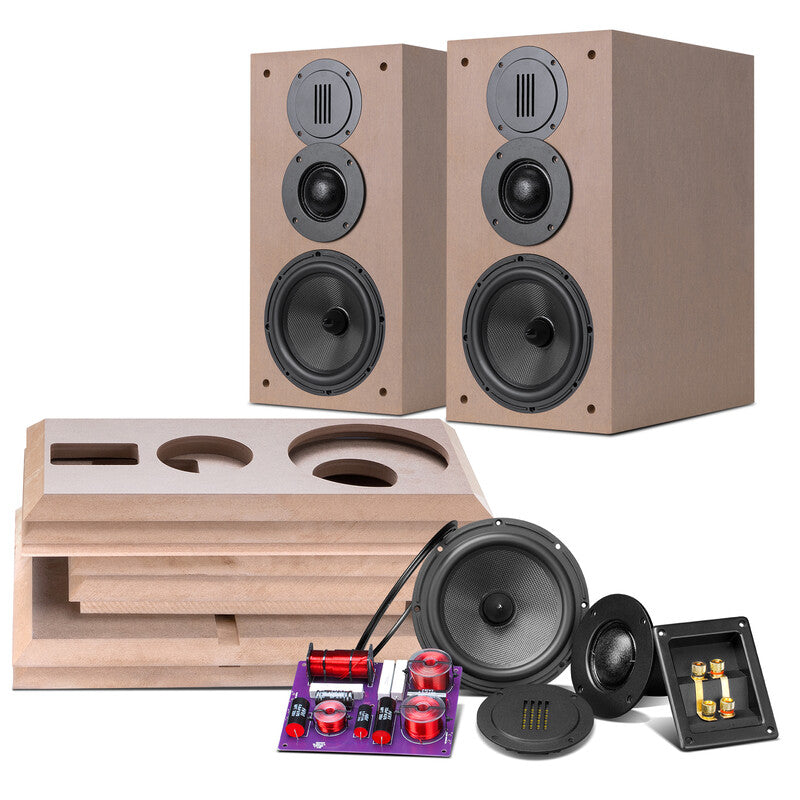 HiVi-Swans DIY3.1 Passive Bookshelf Speakers 6.5" one pair MegaBDM
