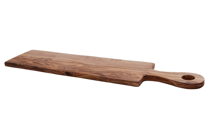 Maison by Premier Kora Rectangular Paddle Serving Board in Olive Wood, 45 x 10cm MegaBDM
