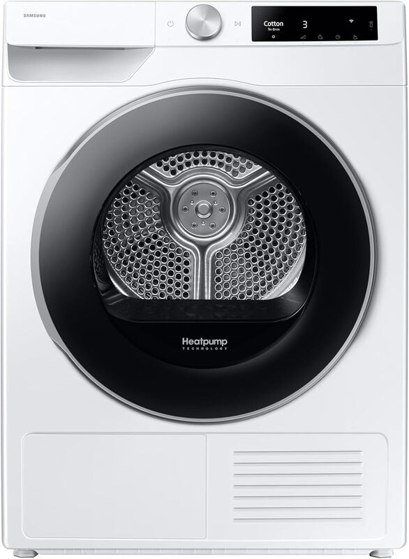 Samsung DV90T6240LE/S1 9kg Heat Pump Tumble Dryer - White - A+++ Rated MegaBDM
