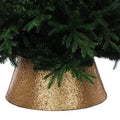 Festive Gold Metal Christmas Tree Skirt, 56 x 25cm MegaBDM