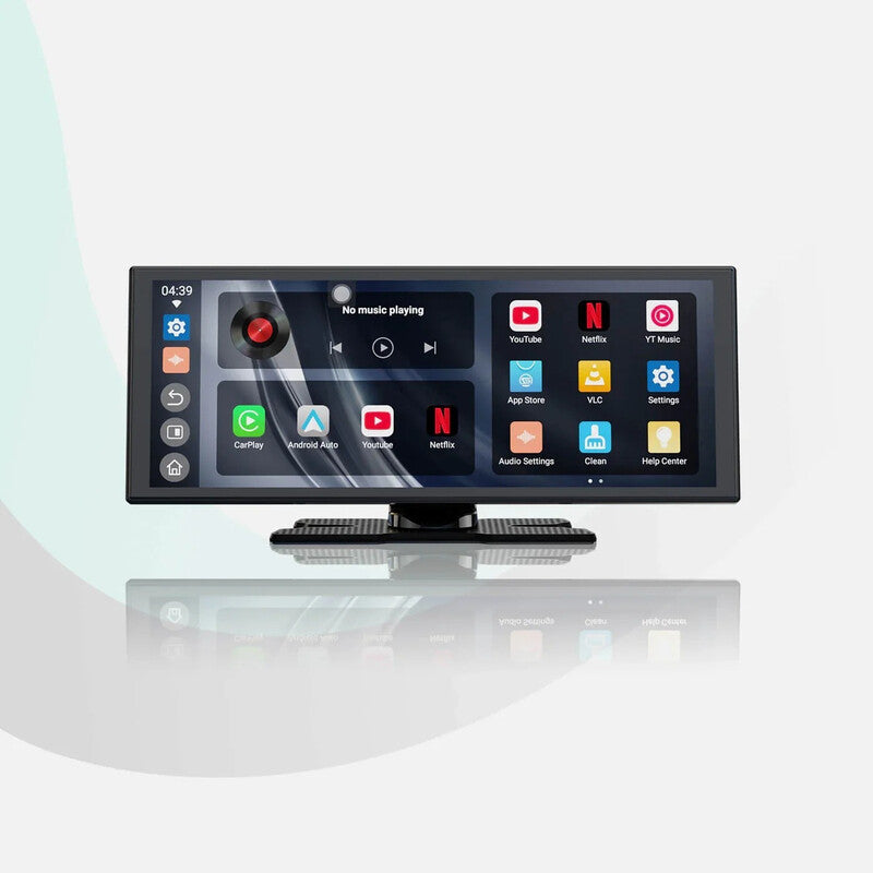 OTTOCAST ScreenFlow, 11.4" Portable CarPlay Screen with Netflix, YouTube, Backup Camera, Android 13, Built-in Apps, Wireless CarPlay & Android Auto MegaBDM