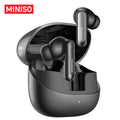 MINISO MS106 Wireless Bluetooth 6.0 Earphones,AI Language Translation, Featuring High-Fidelity Sound, IPX5 Waterproof Rating, Perfect for Office, Sports, Study, and Audio Calls, with Built-in Microphone and TWS Earbud Design MegaBDM
