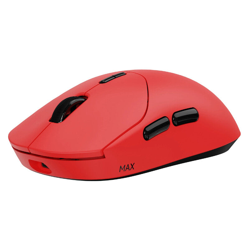 RAPOO VT2 MAX Wireless Gaming Mouse, True 8K Wireless Polling Rate, 53g Lightweight, Up to 750 Hr Battery, Nordic nRF54L15 MCU, 120-Million Optical Switch, 10 Programmable Buttons, Macro Enabled - Red MegaBDM
