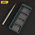 Deli 25Pcs Precision Screwdriver Set,Ergonomic Handle & Quick-Access Bits for On-the-Spot Repairs MegaBDM