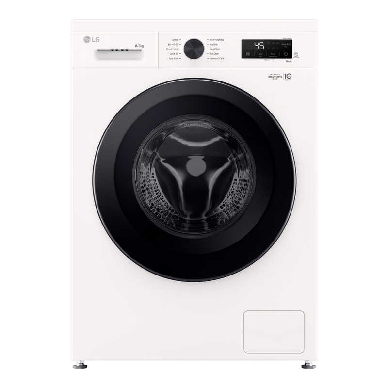 LG W4X1095NWK 9kg/5kg Washer Dryer, White, Direct Drive™, A/E Rated MegaBDM