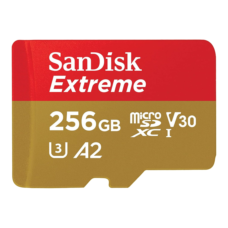 SANDISK Extreme microSDXC 256GB + SD Adapter MegaBDM