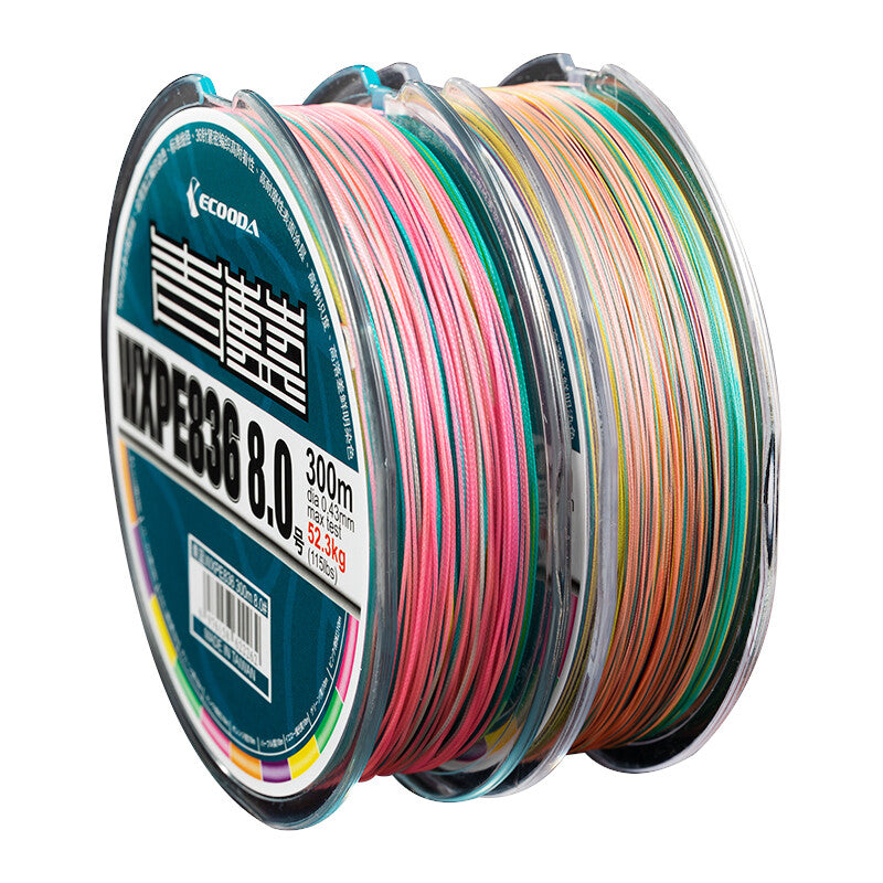 ECOODA Cyan blue PE fishing line WXPE836 high quality MegaBDM