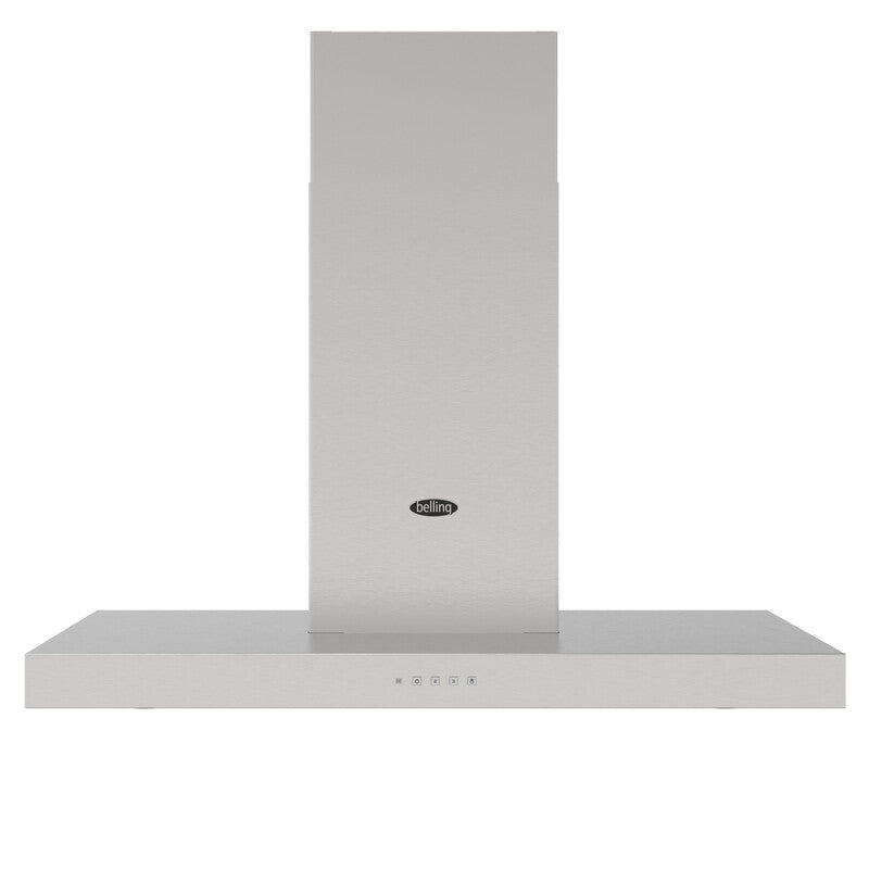 Belling COOKCENTRE CHIM 90PYR STA 90cm Chimney Cooker Hood, Ducted & Recirculation MegaBDM