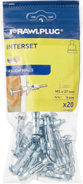 RAWLPLUG Interset Cavity Fixings & Screws M5 x 40 Trade Pack of 20 MegaBDM