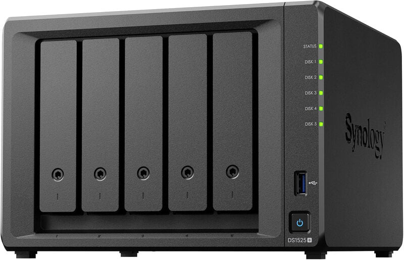 Synology DS1525+ Video Editing & Production Server - Scale to 300TB (5-Bay Diskless NAS) MegaBDM