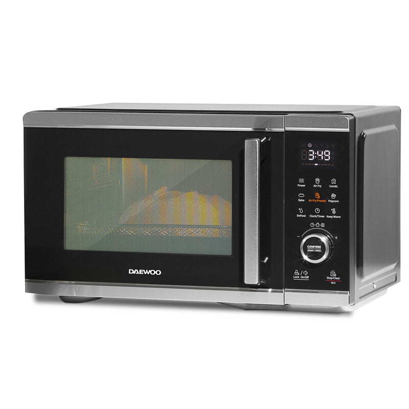 DAEWOO Combination Microwave - 26L, 2400W, 5-in-1 Air Fryer Microwave Oven with Grill, Bake, Reheat, Defrost, One Touch Cooking, Space-Saving, SDA2618GE MegaBDM