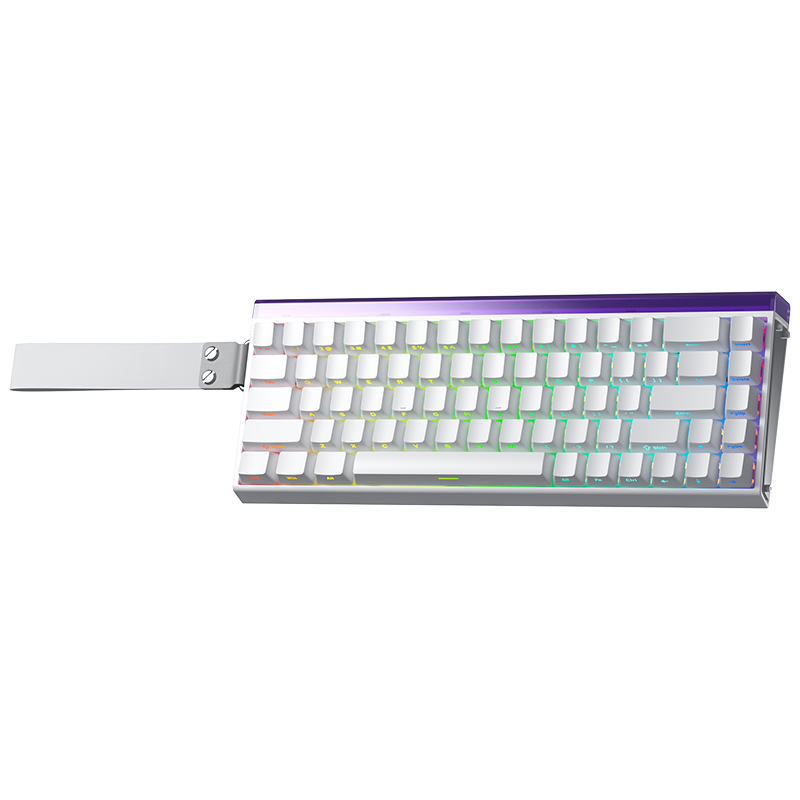 AULA Hero 68 Gaming Mechanical Keyboard, Hall Effect Magnetic Switch, 0.01 mm Adjustable Actuation, Rapid Trigger, 8K Polling Rate, Side Engraved, 60% RGB Keyboard with Cable, US Layout, White&Black King Magnetic Switch MegaBDM